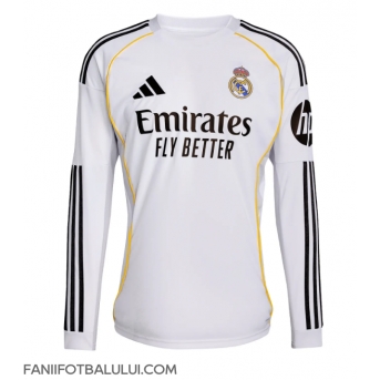 Real Madrid Tricou Fotbal Replică 2025-26 Barbati Acasa Mâneci Lungi